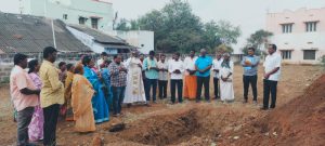 Foundation Stone laid for a Community Hall at Savariyarpalayam Parish, Dindigul